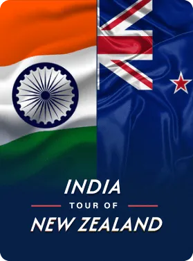India tour of New Zealand logo