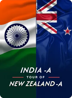 India A tour of New Zealand logo